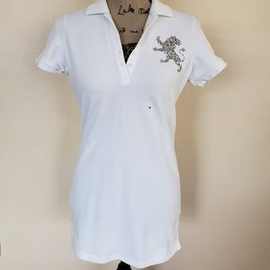 Express fitted white shirt NWT